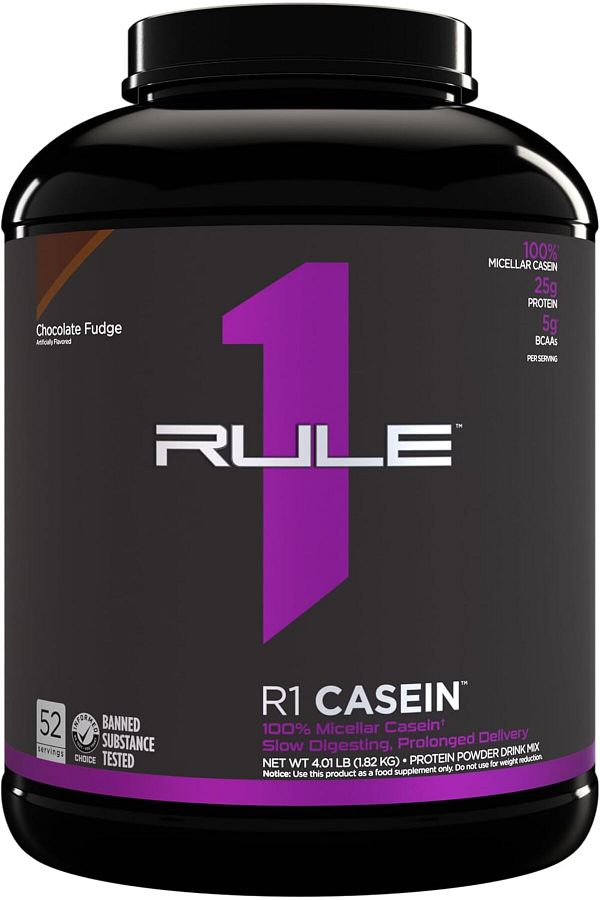 Rule 1-Rule1 1 Protein R1 CASEIN 55 SERV CHOCOLATE FUDGE 4.11LB 1
