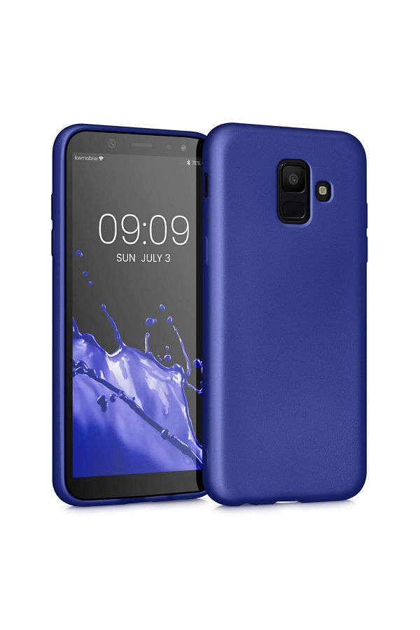 KWmobile-Husa pentru Samsung Galaxy A6 (2018), silicon, albastru, 46374.64 1