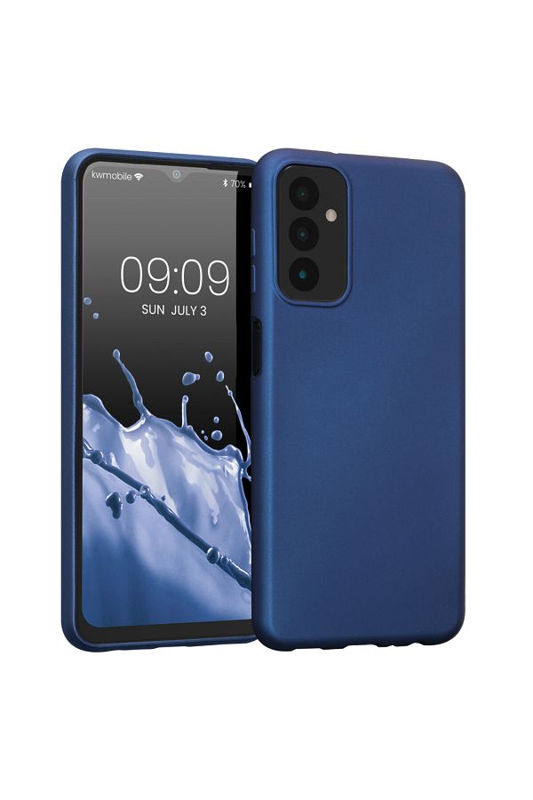 KWmobile-Carcasă pentru Samsung Galaxy M13, silicon, albastră, 59740.64 1