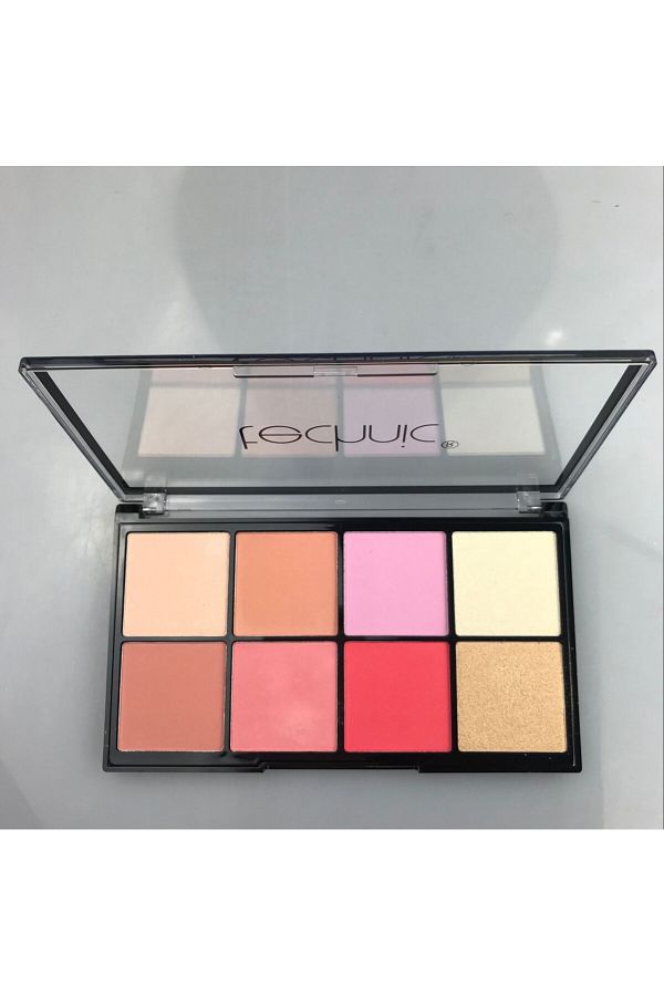 TECHNIC-Paleta obrazu s iluminátorem Technic Tropical Paradise Blush Highlight Palette 1