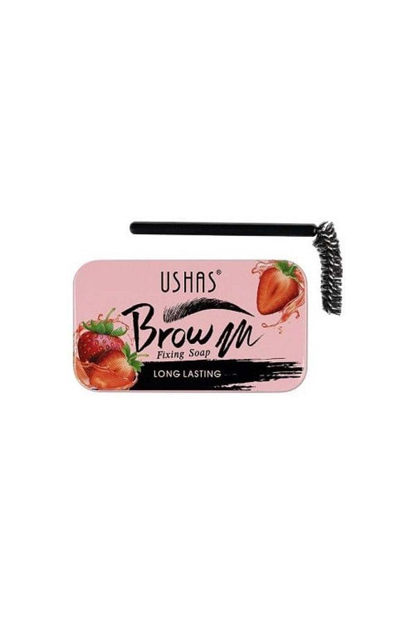 Ushas-Eyebrow styling soap, Ushas, ​​Brow Fixing Soap, Brush included, Strawberry 1
