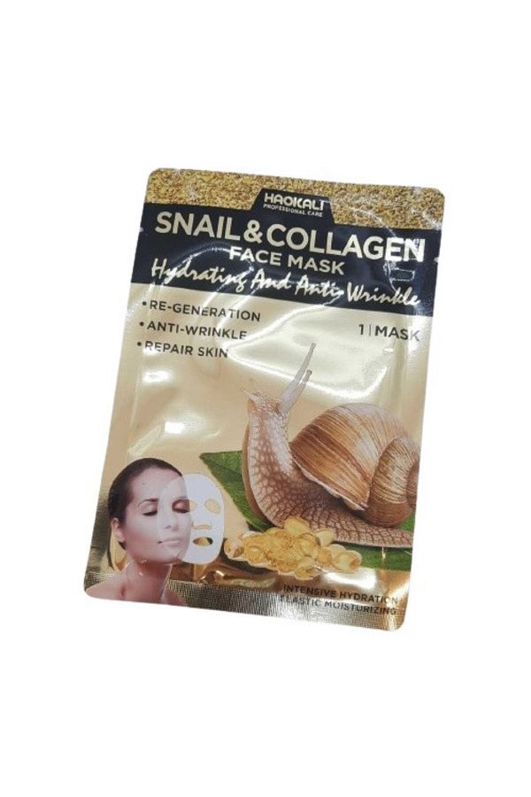 wokali-Wokali, Snail Collagen, 30 ml, regenerační pleťová maska, ubrouskový typ, s extraktem ze šneků 1