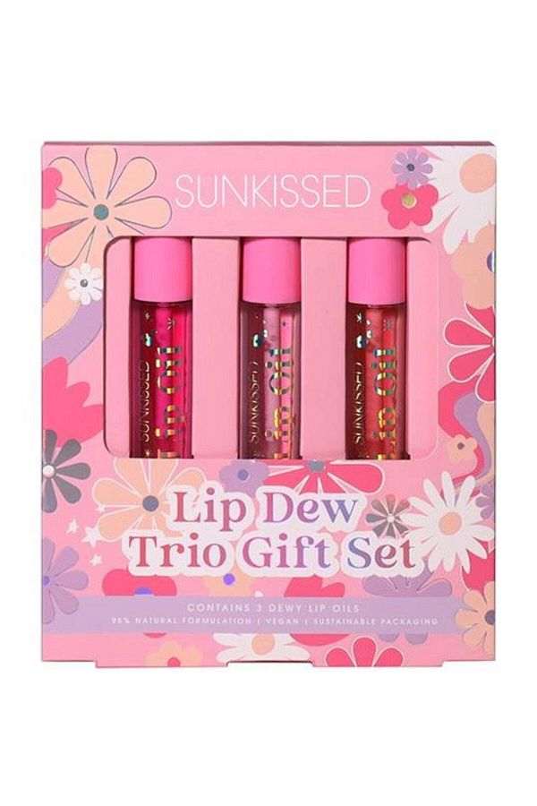 Sunkissed-Sada olejů na rty, Sunkissed, dárkové trio olejů na rty Lip Dew, 3 kusy 1