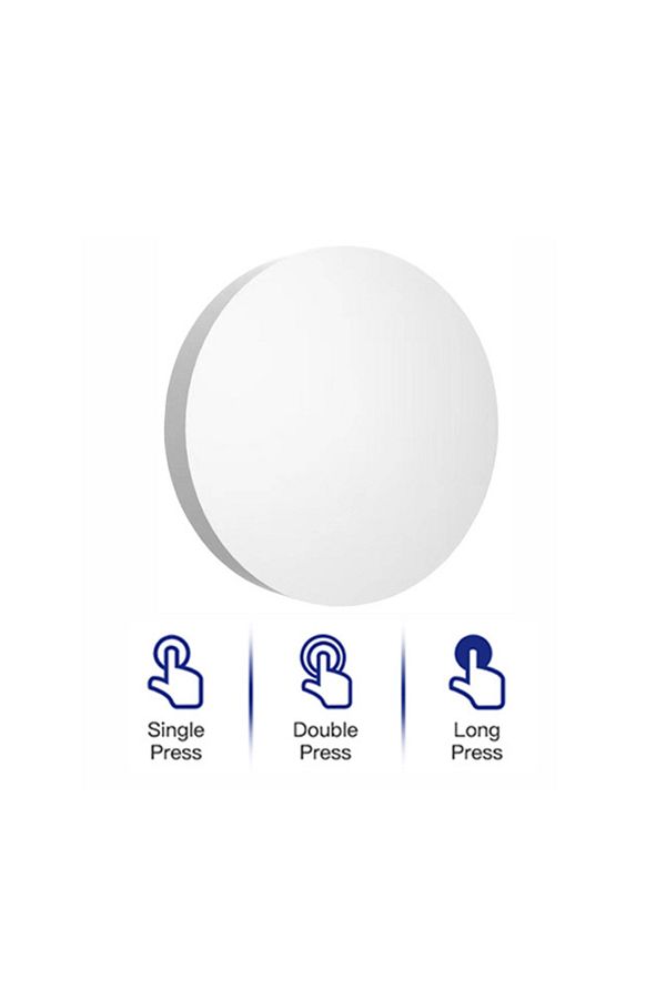 Choice-White Tuya ZigBee Button Scene Switch Intelligent Linkage Smart Switch Battery Powered Automation Wo 1
