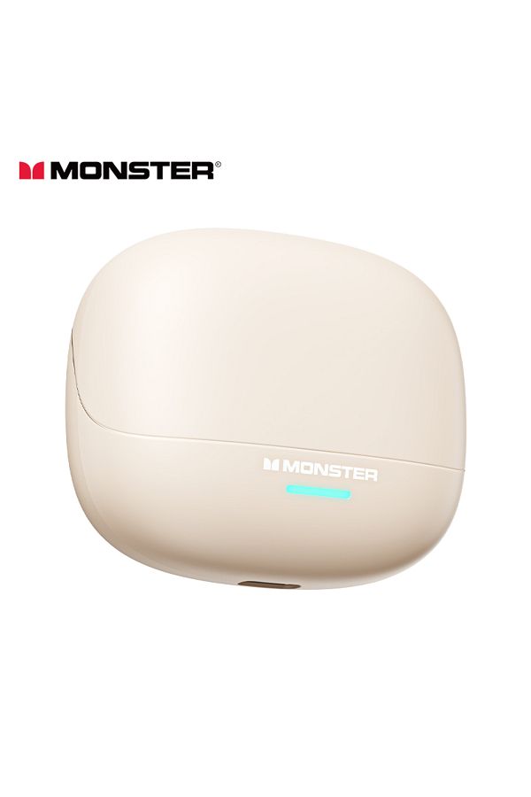 MONSTER-Cream Monster MQT52 TWS Bluetooth 5.4 Earphones Gaming Noise Reduction Headphones Running Sports Ear 1
