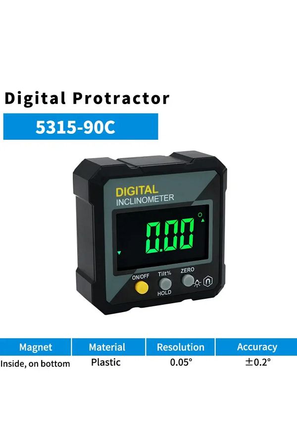 Shahe-5315-90C SHAHE Digital Level Box and Angle Finder (Magnetic Base & LCD Display) for Woodworking and 1