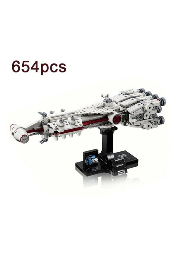 Choice-wood IN STOCK 654pcs Spaceship Building Blocks Bricks Model Assembling Fit 75376 Toys for Children B 1