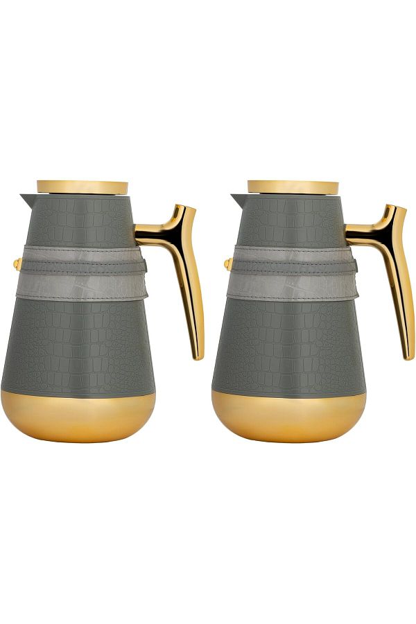 ALSAIF-Nermez Thermal Flask With Leak-proof Design For Coffee And Tea By , 1.0 Liter Capacity, Dark G 1