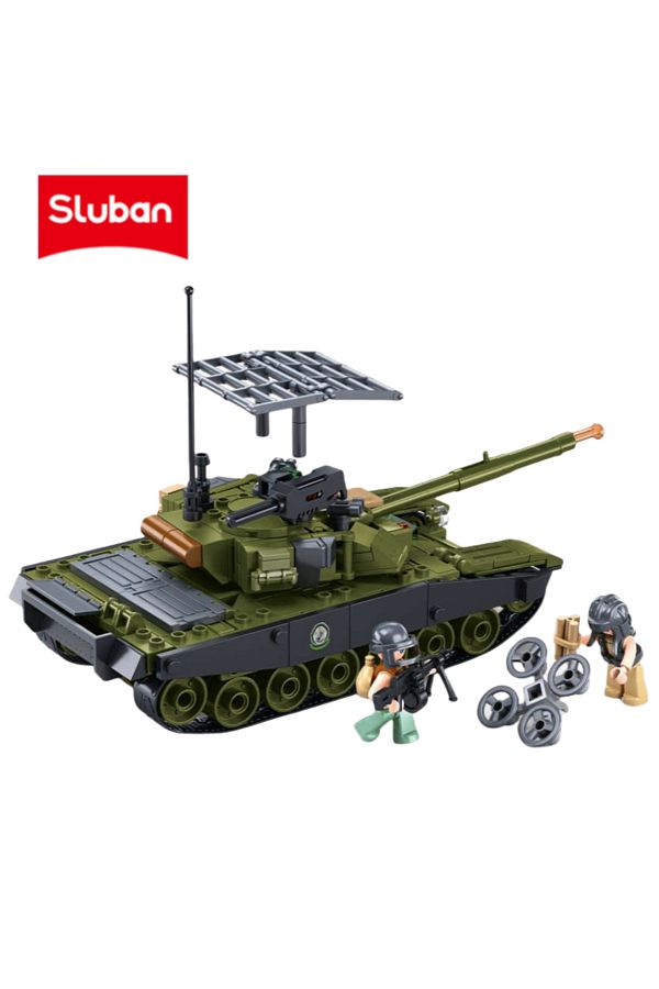Choice-318pcs no box NO1257 Sluban 318PCS Army IFR T90AS Main Battle Tanks Building Blocks Kit Military Mod 1