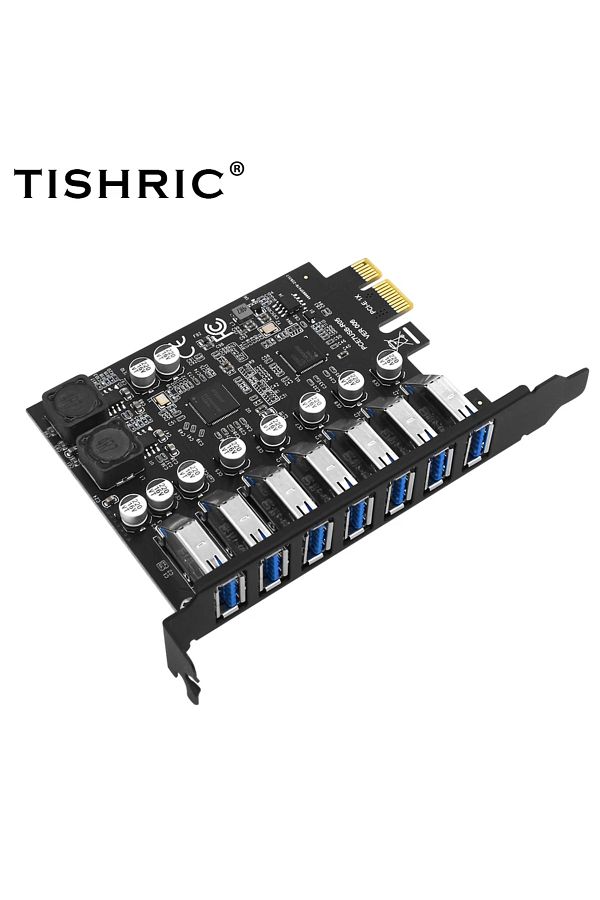 Choice-PCI E to USB Card USB 3.2 Gen1 PCI Express Multiplier PCI E to 7 ports USB 3 Hub Expansion Adapter C 1