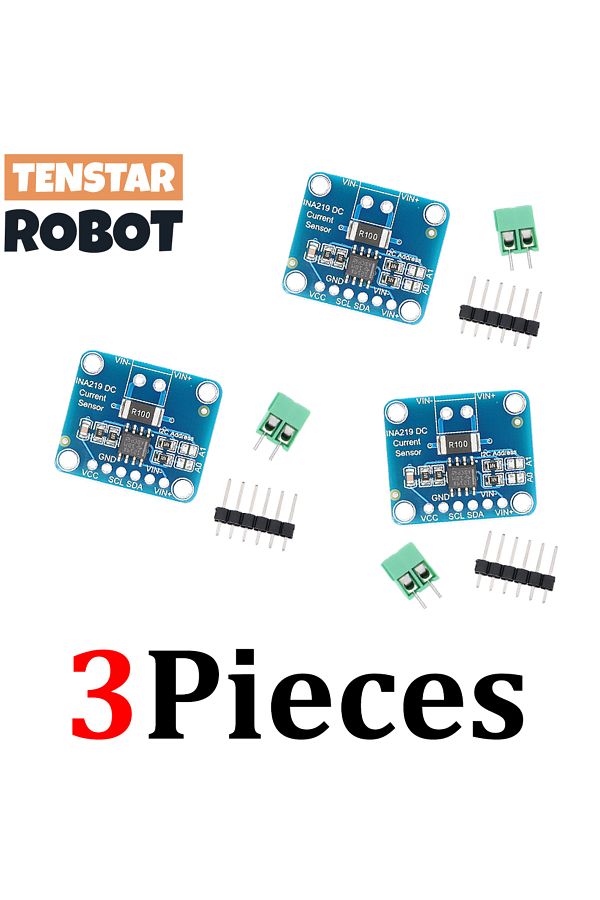 Choice-3pcs INA219 TENSTAR 3pcs INA219 Module DIY 3V-5V IIC I2C MCU-219 Bidirectional Current Power Supply 1