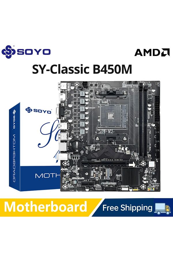 Choice-Motherboards Amd Classic B450m Motherboard Dual-channel Ddr4 Memory Am4 Motherboard Pci-e 3.0 Nvme B 1