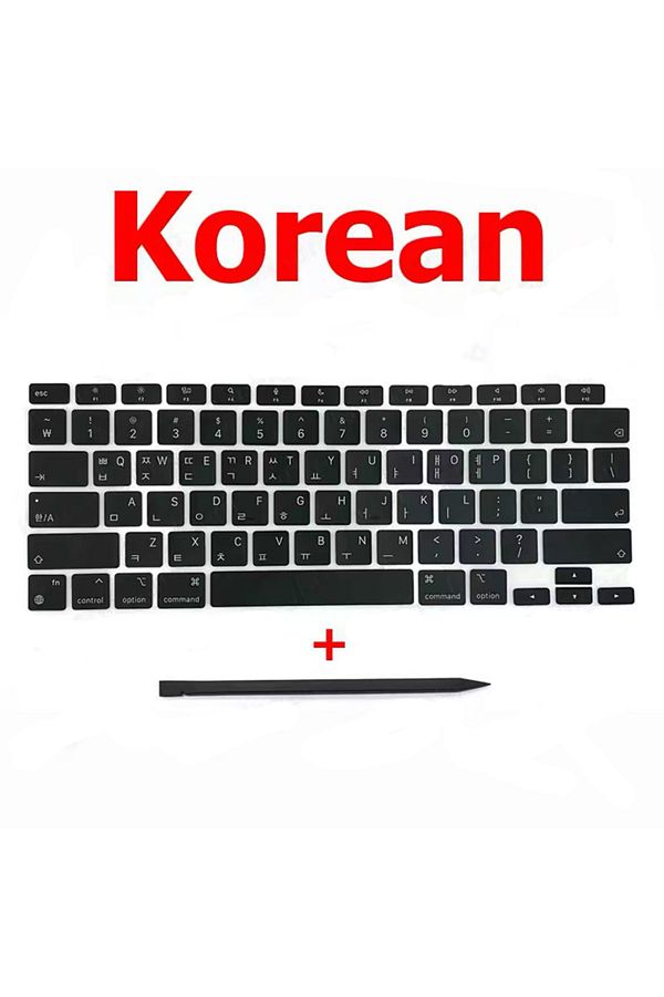 Choice-Korean New Replacement Keycaps Keys Key Cap For Macbook Air 13" M1 A2337 Keyboard Keycap US UK Spain 1