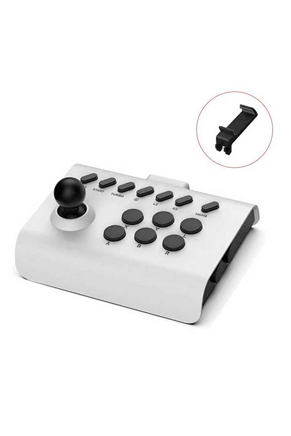 VILCORN-blackwhite Arcade Joystick Wireless Gaming Controller for PC/Android/ios/Switch/PS3/PS4 Fighting Sti 1