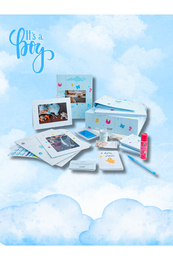 Touch Your Memories Hoşgeldin Bebeğim Kutusu | erkek Bebek