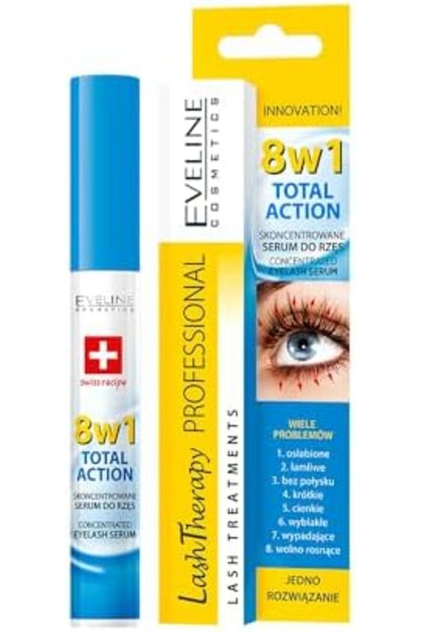 Eveline Cosmetics-Multi-Purpose Eyelash Serum Total Action 8in1, 1 Pack (1 x 10 ml) 1