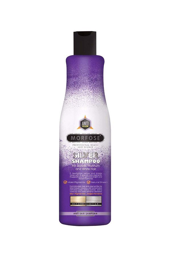 Morfose-Morfose Silver Hair Shampoo 500ml: Neutralize Brassiness & Enhance Shine 1
