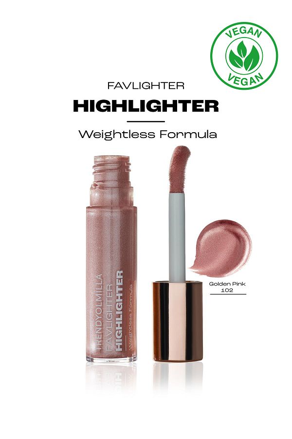 Trendyolmilla Beauty-Iluminator lichid radiant hidratant cu ulei de cocos Golden Pink-102 TKZAW25YD00000 1