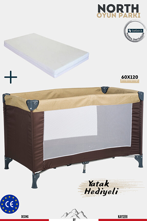 Bebeck North Vizon Oyun Parkı 60x120cm Ve Yatak Hediyeli