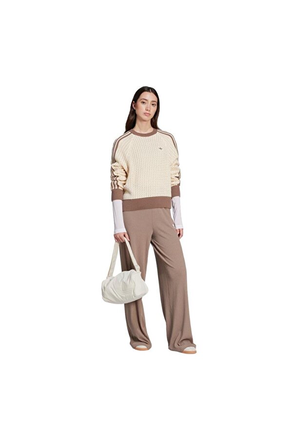 adidas Pulover crem pentru femei Adicolor (JD0907)- Trendyol