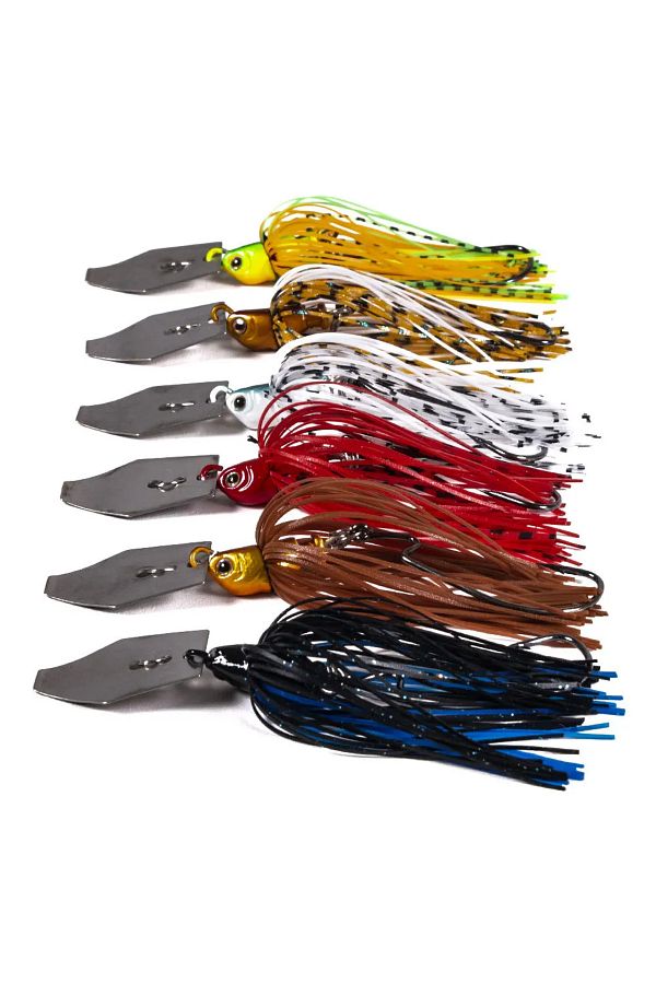 Choice-6 Pcs mix 6 Pcs/Set Chatterbait Fishing Lures Kit Spinner Fishing Bait Weedless Buzzbait Wobbler Pes 1