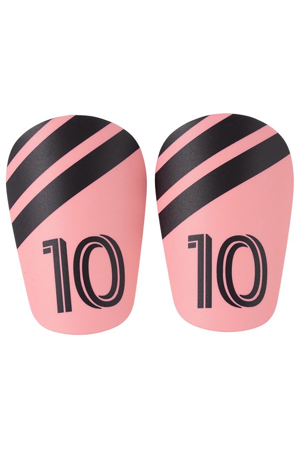 APWIKOGER-10X6cm pinkish 1 Pair Mini Football Shin Pad Wear-resistant Shock Absorbing Leg Protector Lightweigh 1
