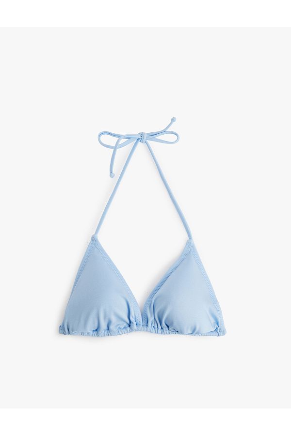 Koton-Drawstring Triangle Bikini Top 1