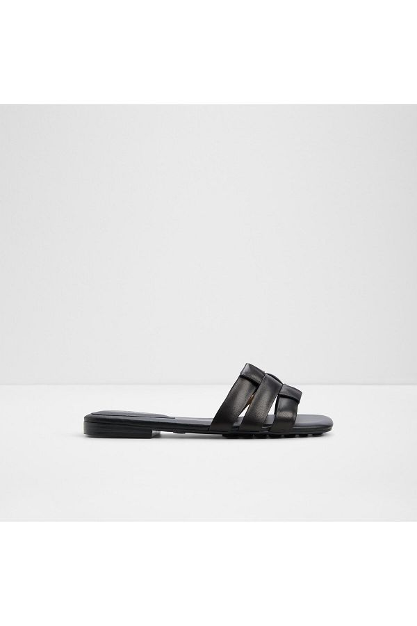 Aldo-Black Flat Sandals For Women 1
