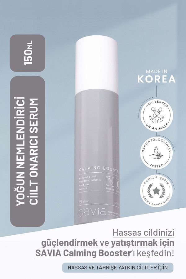 Ovaco-Savia Calming Booster Serum with Mushroom Extract, Peptide, Soothing & Moisturizing 150ml 1
