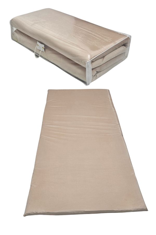 smart home-Single mattress with high-density soft foam texture, velvet fabric mattress with foam filling, size (190*90*6 cm) 1