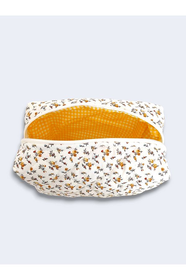 Fulia Elegance-Quilted Makeup Bag |   Makeup Bag |   Care Travel Cosmetic Bag 1