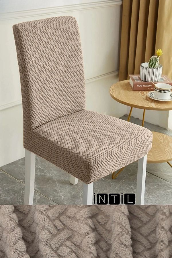 intil-Κάλυμμα Καρέκλας Mink Colored - Κάλυμμα Καρέκλας Elastic και Lycra 1 Τεμάχιο 1