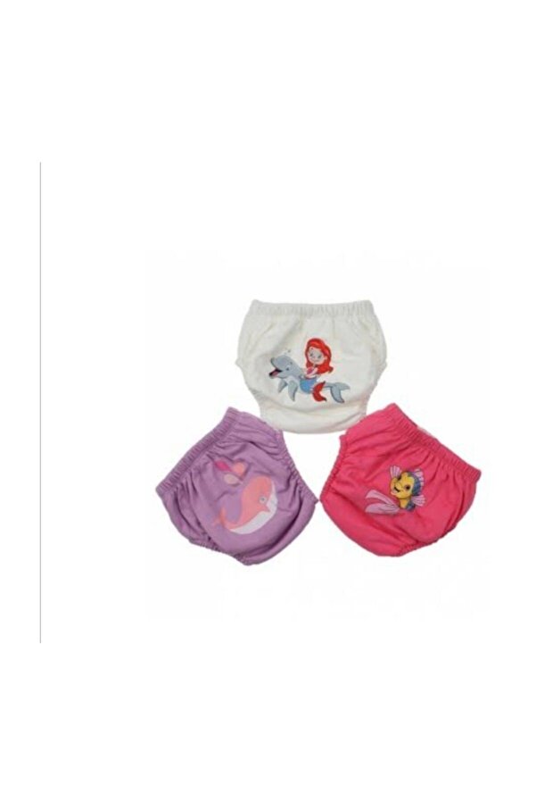 bonbonetti chocolate baby&kids 3 Lü %100 Pamuklu Yıkanabilir Kiz Bebek & Çocuk Alıştırma Kilodu