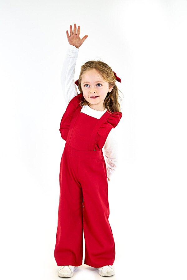 Catz Kids Kırmızı Gabardin Doa Tulum + 2 Toka