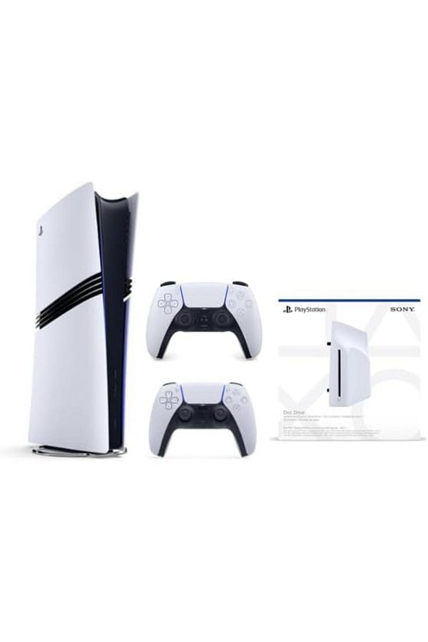 Sony-PlayStation 5 PRO Digital Console [NEW 2024 Model] with Extra Dual Sense White Controller + Dis 1