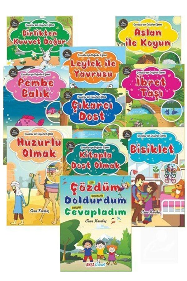 Aksa Çocuk Çocuklar Için Hikayelerle Değerler Eğitimi (10 KİTAP TAKIM)