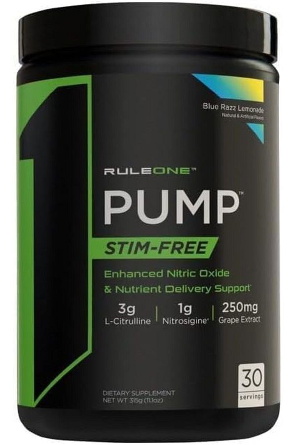 Rule 1-Pump Stim-Free Enhanced Nitric Oxide and Nutrient Delivery Support | Dietary Supplement 1