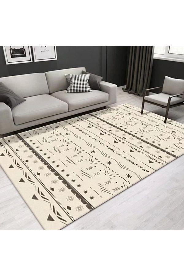 sharpdo-Bedroom Sofa Retro Style Living Room Printed Soft Carpet 200*300CM 1