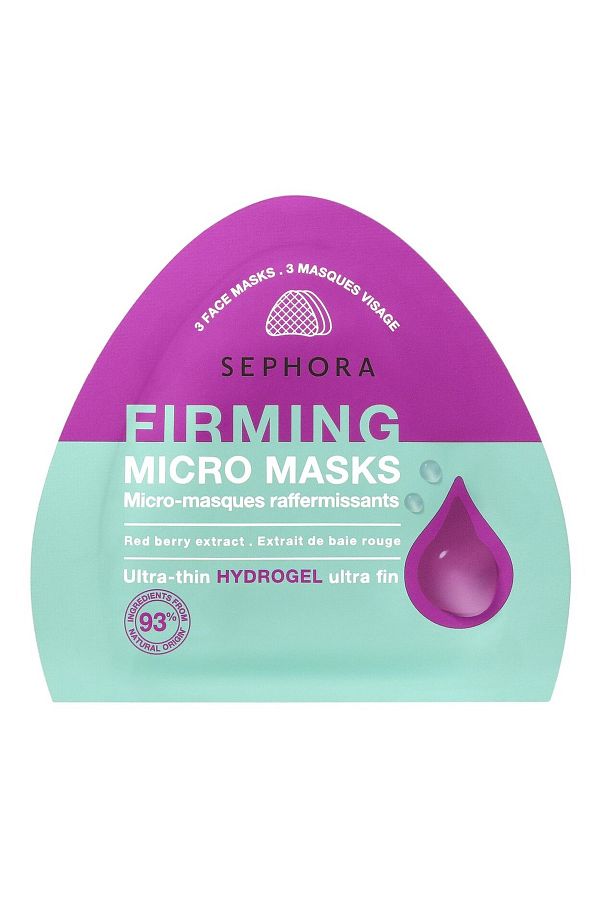 SEPHORA-Micro Masks Ultra-Thin Firming Hydrogel Face Masks with Red Berry Extract 3pcs Set 1