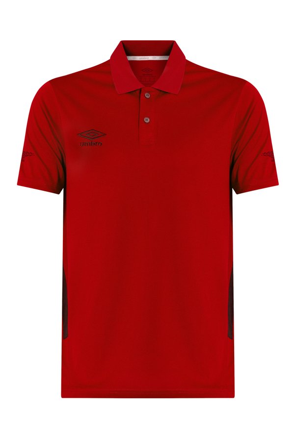 Umbro Red Polo Neck Sports T-Shirt Tf-0208