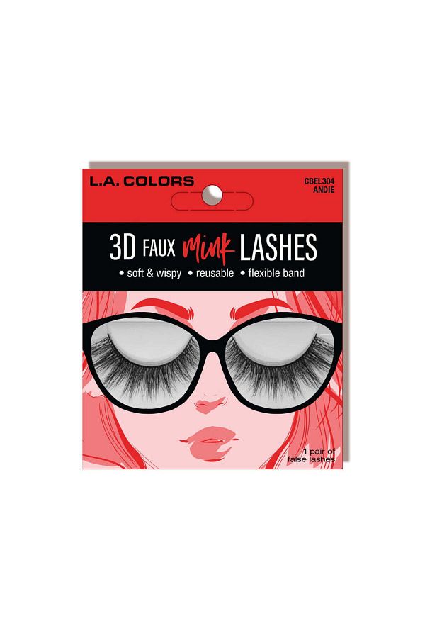 L.A Colors-3D Faux Mink Lashes - CBEL304 1