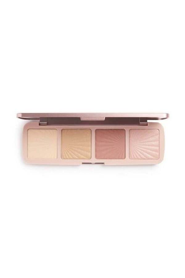 MAKEUP REVOLUTION-4 Highlighter Powder Palette, Makeup Revolution, Highlighter Palette, Fierce Mind 1