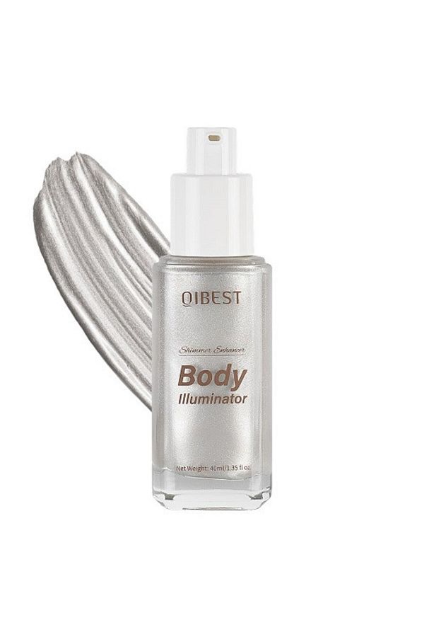 QIBEST-Liquid Highlighter for Face and Body, Body Shimmer Glow, 01, 40 ml 1