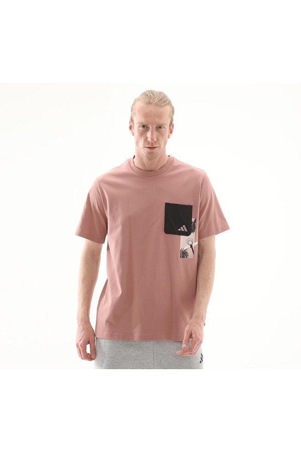 adidas-Tricou adidas M T Lens pentru bărbați roz 1