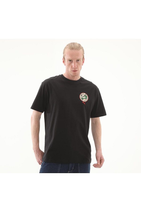 Puma-Black Graphics Super Tee Tshirt for Men 1