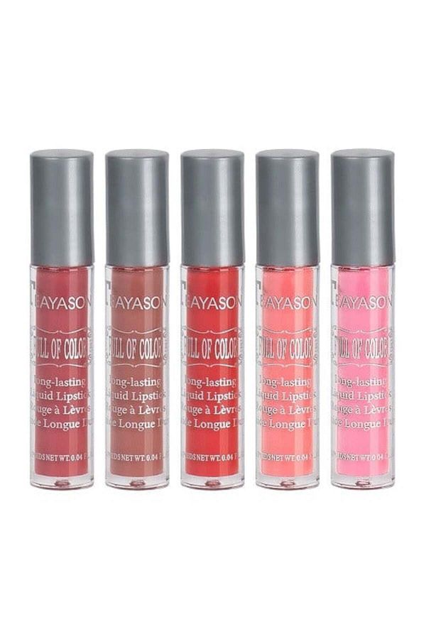 Teayason-Set of 5 Lipsticks, Matte, 02 1