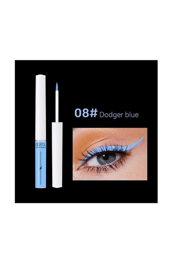 DEROL-Barevná oční linka, Derol, tekutá oční linka, odstín 08 Dodger Blue, 4 ml 1
