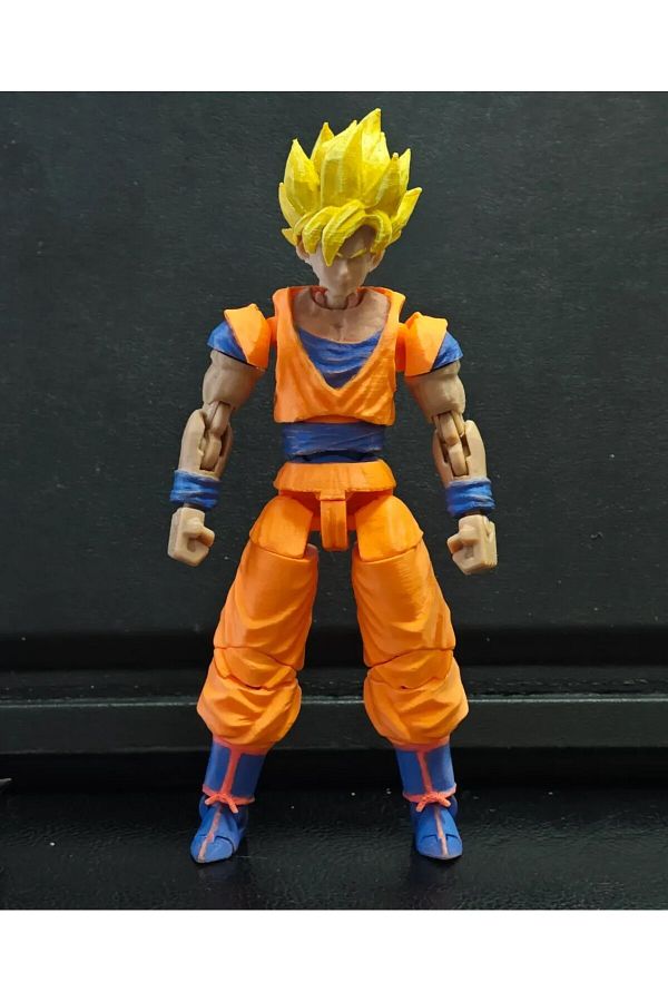 Dummy13-Dragonball Super Saiyan Goku Action Figure All Joints Movable Figure Toy 1Pcs 1