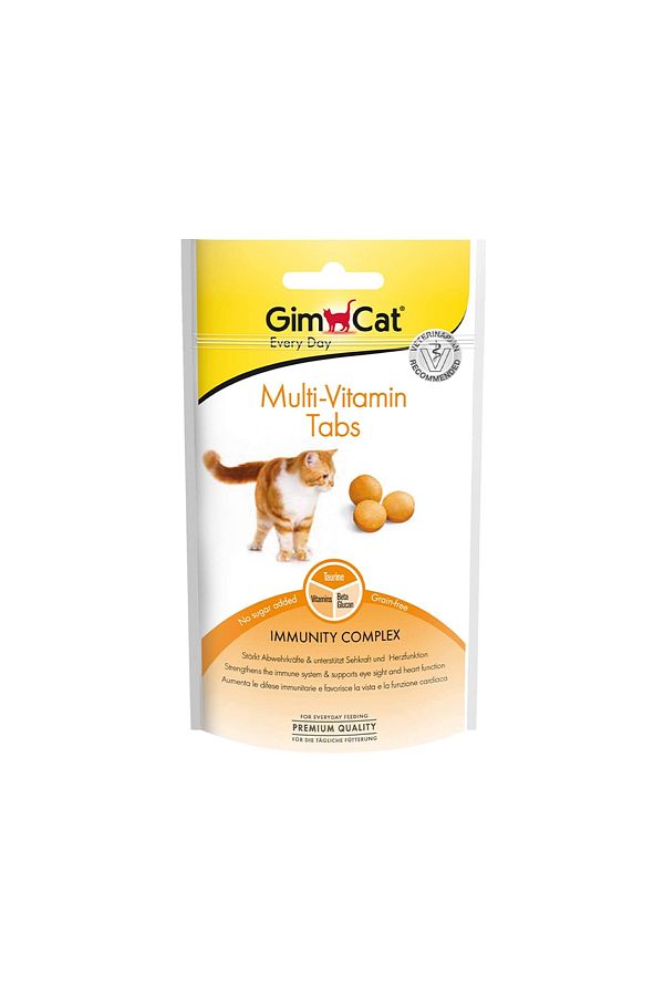 Gimcat-GimCat Multi-Vitamin Tabs For Cat - 40g 1