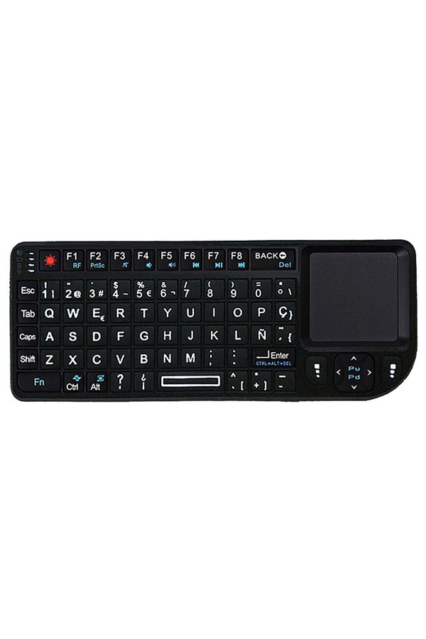 Choice-White-backlit Spanish Mrsvi 2.4g Wireless Keyboard With 7-color Backlight Touchpad Mouse And Flashli 1